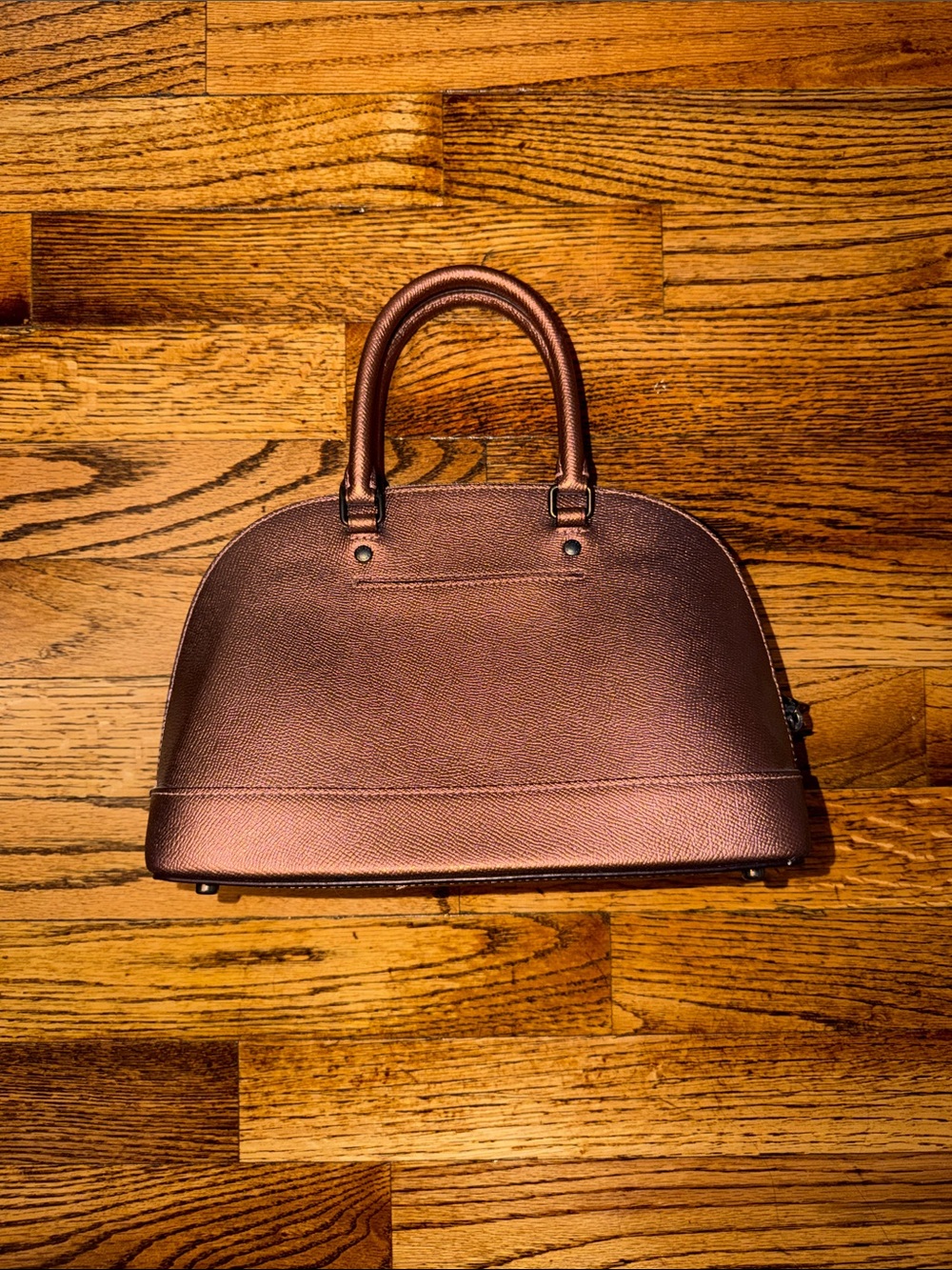 Coach Metallic Rose Dome Satchel in Copper - Picture 2 of 12